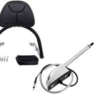 Set: Fahrer Rückenlehne für Honda Goldwing GL 1800 01-16 Craftride Sissybar schwarz + Antenne für Honda Goldwing 1800 01-16 Radio Audio Navi GPS Antennen-Kit Craftride_1