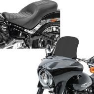 Set: Sitzbank für Harley Davidson Sport Glide 18-21 Craftride HX2 Komfort Doppelsitzbank + Windschild für Harley Sport Glide 18-21 Craftride L Windschutzscheibe dunkel getönt_1