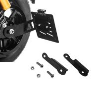 Set: Seitlicher Kennzeichenhalter für Yamaha XV 950 / R 14-20 Craftride schwarz + Blinkerverlegung für Yamaha XV 950 / R 14-20 Blinker hinten Versatz Kit Craftride_1