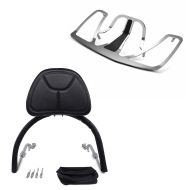 Set: Fahrer Rückenlehne für Honda Goldwing GL 1800 01-16 Craftride Sissybar schwarz + Gepäckträger New Style Honda Goldwing GL 1800 01-16 chrom Craftride_1