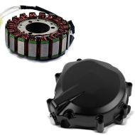 Set: Lichtmaschine Stator für Suzuki GSX-R 750 / 600 00-05 Alternator Zaddox + Lichtmaschinendeckel für Suzuki GSX-R 600/ 750 00-03 Limadeckel Motordeckel_1