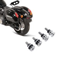 Set: Seitenkoffer für Harley Davidson Softail Standard 20-21 Halter abnehmbar Satteltasche Michigan Craftride + Anbausatz Docking Hardware Kit für Harley-Davidson Softail 18-21 52300646 Craftride_1