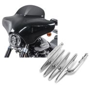 Set: Batwing Verkleidung BD8 für Harley Davidson Road King / Classic Craftride + Gepäckträger für Harley Davidson Road King 94-21 chrom Craftride_1