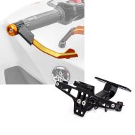 Set: Hebelschützer für KTM 790 / 390 / 125 Duke X1 orange + Kennzeichenhalter für KTM 390 Duke / 125 Duke Nummernschildhalter Zaddox NH2_1