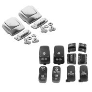 Set: Topcase Verschluss Set für Harley Electra Glide Ultra Classic 89-13 Scharnier Craftride chrom + Lenkerschalter Set Harley Davidson Electra Glide Ultra Classic 96-13 schwarz Craftride_1