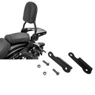 Set: Sissybar Yamaha XV 950 / R 14-20 Craftride Fast Driver-M inkl. Gepäckträger schwarz + Blinkerverlegung für Yamaha XV 950 / R 14-20 Blinker hinten Versatz Kit Craftride_1