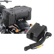 Set: Hecktasche für Harley Fat Boy / 114 SQ1 Craftride 52l schwarz + Spannungsregler für Harley-Davidson Fat Boy 90-99 Gleichrichter Laderegler Craftride_1