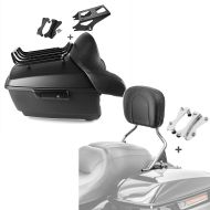 Set: Topcase King OLM für Harley CVO Limited 14-21 + Anbaukit Craftride + Sissy Bar für Harley Davidson CVO Limited 14-21 mit Docking-Kit chrom Craftride_1