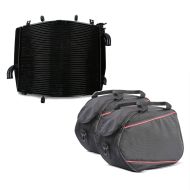 Set: Wasserkühler für Kawasaki GTR 1400 07-12 Radiator Kühler + Seitenkoffer Innentaschen 2x20L für Kawasaki GTR 1400 / 1000_1