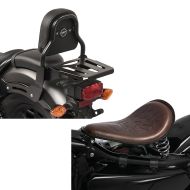 Set: Sissy Bar XS3 für Honda Rebel 500 17-21 mit Gepäckträger schwarz Craftride + Solo Federsattel für Honda Rebel 500 BR3 Craftride_1