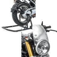 Set: Einarmständer BMW R NineT Pure 17-21 Montageständer ConStands Single-Classic schwarz + Windschild für BMW R NineT Pure 17-21 Craftride CW9 silber_1