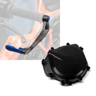 Set: Hebelschützer für Suzuki GSX-R 1000 / R X6 blau + Lichtmaschinendeckel für Suzuki GSX-R 1000 05-08 Limadeckel Motordeckel_1