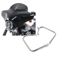 Set: Batwing Verkleidung BD8 für Harley Davidson Road King / Classic Craftride + Satteltaschen Schutzbügel CR für Harley Davidson Road King Classic 98-07 chrom Craftride_1