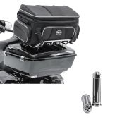 Set: Hecktasche für Harley Davidson Electra Glide Ultra Classic Topcase Tasche Craftride TT1 73Ltr + Lenkergriffe für Harley Electra Glide Ultra Classic Craftride CG15 chrom_1