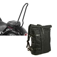 Set: Sissybar für Harley Davidson Night Train 00-09 Tampa schwarz Craftride + Rucksack für Harley Davidson Night Train Craftride VR2 schwarz_1