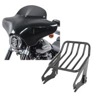Set: Batwing Verkleidung BD8 für Harley Davidson Road King / Classic Craftride + Gepäckträger W1 für Harley Davidson Road King 09-21 schwarz Craftride_1