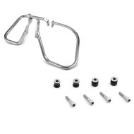 Set: Satteltaschen Schutzbügel Harley Heritage Softail Classic 00-17 chrom Craftride + Anbausatz Docking Hardware Kit für Harley Heritage Softail Classic 08-17 Craftride_1