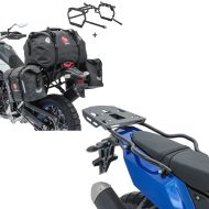 Set: Saddlebag Set WP8 compatible with Yamaha Tenere 700 World Raid 22-24 + tail bag and supports Bagtecs + Rear luggage rack + support compatible with Yamaha Tenere 700 World Raid 22-24 Bagtecs SLP