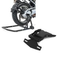 Set: Einarmständer BMW R NineT 14-21 Montageständer ConStands Single-Classic schwarz + Kennzeichenhalter für BMW R NineT / Pure 14-21 Nummernschildhalter Zaddox NH1_1