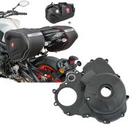 Set: Set Satteltaschen + Hecktasche für Yamaha MT-09 / Tracer 900 Bagtecs RF1-X60 + Motordeckel für Yamaha MT-09 13-20 Limadeckel Craftride grau_1
