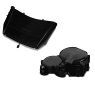 Set: Wasserkühler für Suzuki GSX-R 600 06-16 Radiator Kühler + Lichtmaschinendeckel für Suzuki GSX-R 600/ 750 06-17 Limadeckel Motordeckel_1