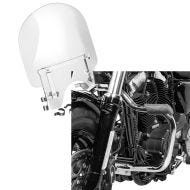 Set: Windschild für Harley-Davidson Sportster 1200 Custom 96-18 Craftride + Sturzbügel für Harley Davidson Sportster 1200 Custom 04-20 Mustache chrom Craftride_1