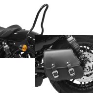 Set: Sissybar für Harley Sportster 883 Iron 09-20 Craftride Tampa S schwarz + Schwingentasche + Halter für Harley Sportster 883 Iron 09-20 Craftride_1