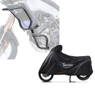 Set: Sturzbügel Set für Yamaha Tenere 700 19-21 oben und unten Schutzbügel + Motorrad Abdeckplane Yamaha Tenere 700 Tourtecs XL schwarz_1