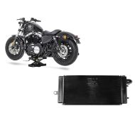 Set: Hebebühne für Honda Shadow VT 750 / 600 / 125 C Scherenheber ConStands Mini-Lift schwarz + Wasserkühler für Honda Shadow VT 750 C 97-03 Radiator Kühler_1