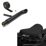 Set: Set SA1 Auspuff Turn Out und Hitzeschutzband für Suzuki LS 650 Savage Craftride + Solo Federsattel für Suzuki LS 650 Savage BR11 Craftride_1