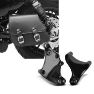 Set: Schwingentasche + Halter für Harley Sportster Forty-Eight 48 10-20 Craftride + Sozius Fussrasten-Halter für Harley Sportster Forty-Eight 48 14-20 schwarz Craftride_1