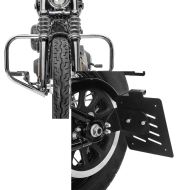Set: Sturzbügel für Harley Davidson Softail 18-21 Motor-Schutzbügel HB4 chrom Craftride + Seitlicher Kennzeichenhalter für Harley Davidson Softail 18-21 Craftride schwarz_1
