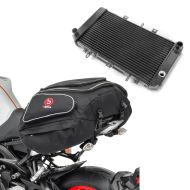 Set: Wasserkühler für Kawasaki Z 750 04-06 Radiator Kühler + Hecktasche Kawasaki Z 750 Gepäcktasche hinten Bagtecs X50 50Ltr schwarz_1