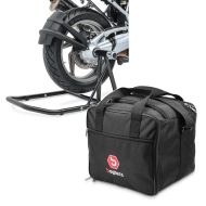 Set: Einarmständer BMW R 1200 GS 04-12 Montageständer ConStands Single-Classic schwarz + Innentasche Aluminium Topcase für BMW R 1250 GS / 1200 GS /Adventure 04-21 Alukoffer Bagtecs MT1_1
