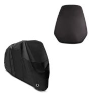Set: Abdeckplane Honda CBR 1000 RR Fireblade / SP / 2 Integra Craftride XL in schwarz + Soziussitz für Honda CBR 1000 RR Fireblade 08-16 Beifahrersitz schwarz_1