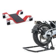 Set: Rangierhilfe 400 kg für BMW R 1200 GS / Adventure Rangierplatte Rot + Einarmständer BMW R 1200 GS 04-12 Montageständer ConStands Single-Classic schwarz_1