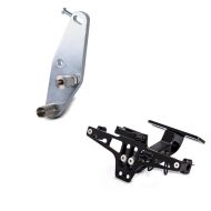 Set: Adapterplatte für ConStands Power für KTM 125/ 390 Duke 17-21 + Kennzeichenhalter für KTM 390 Duke / 125 Duke Nummernschildhalter Zaddox NH2_1