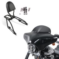 Set: Sissybar Harley Davidson Street 750 15-20 Craftride Fast Driver-S inkl. Gepäckträger schwarz + Batwing Verkleidung BD8 für Harley Davidson Street 750 / 500 Craftride_1