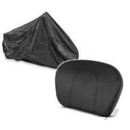 Set: Abdeckplane Harley Street Glide / Special Craftride XXXL schwarz + Sissybar Rückenpolster für Harley Davidson Street Glide Special 15-21 schwarz Craftride_1