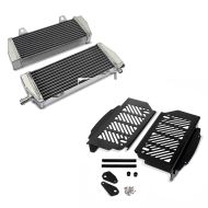 Set: Kühler Radiator Set KTM EXC-F 250, 350, 450, 500 2017-2019 + Kühlerschutz Aluminium für KTM EXC/ EXC-F/ SX/ SX-F 2017-2020 Xdure schwarz_1