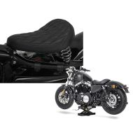 Set: Solo Federsattel für Yamaha XV 750 / 535 / 250Virago BR11 Craftride + Hebebühne für Yamaha XV 750 / 535 / 250 Virago Scherenheber ConStands Mini-Lift schwarz_1