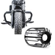 Set: Sturzbügel Mustache II für Harley Davidson Sportster Forty-Eight 48 10-20 Schutzbügel schwarz Craftride + Ölfilter Abdeckung für Harley Davidson Sportster Forty-Eight 48 10-20 Craftride HF1_1