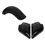 Set: Heckfender II für Harley CVO Street Glide 11-21 Kotflügel hinten Craftride schwarz + Seitenverkleidung Set für Harley CVO Street Glide 11-21 Craftride schwarz_1