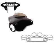 Set: Batwing Verkleidung Komplettset für Harley Electra Glide Ultra Classic 96-13 Craftride + Blendenkit innere Verkleidung für Harley Electra Glide Ultra Classic Instrumentenblenden Craftride chrom_1