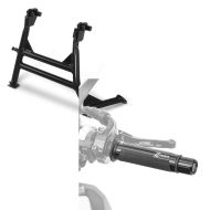 Set: Hauptständer Honda Hornet 900 02-05 Mittelständer ConStands in schwarz + Lenkergriffe für Honda Hornet 900 / 600 Zaddox LG1 schwarz_1