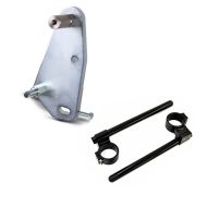 Set: Adapterplatte für ConStands Power Kawasaki ZX-10R 11-15 + Stummellenker 50mm für Kawasaki ZX-10R 04-19 Lenker Erhöhung_1