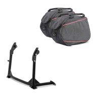 Set: Hauptständer Ducati Multistrada 1200 / S 10-14 Mittelständer ConStands in schwarz + Seitenkoffer Innentaschen 2x20L für Ducati Multistrada 1200/ S_1