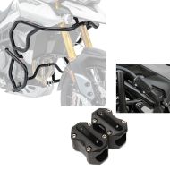 Set : Engine Guard Set compatible with Triumph Tiger 900 / GT / Rally 20-23 upper and lower part crash bars + Crash bar protectors CP3 0.87-1.10 inch compatible with Triumph Tiger 900 / GT Motoguard