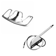 Set: Rear Luggage Rack NG1 Honda Goldwing GL 1800 01-16 chrome Craftride + Antenna Kit compatible with Honda Goldwing 1800 01-16 Radio Audio Navi GPS Craftride