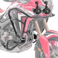 Set Sturzbügel oben unten XL + Scheinwerfer für Honda Africa Twin CRF 1000 L 16-19 Motoguard schwarz_1